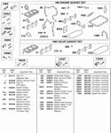 Engine Gasket Set Valve Gasket Set Connectors Diagram and Parts List for 589447-0310-99  Briggs and Stratton Engine